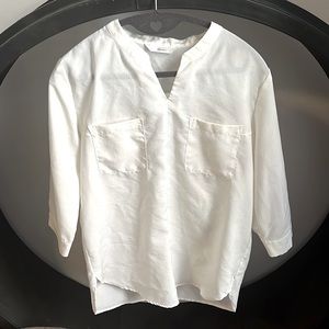 White blouse, Size Small, Korean brand (Roem)